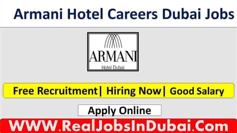 armani hotel dubai careers|emaar job vacancy.